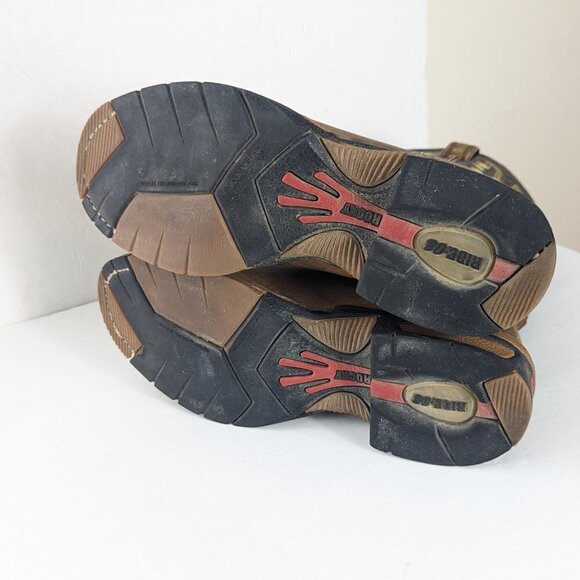 Rocky Leather Cowboy Work Boots Pull On Western #2710 Embroidered Detail Size 8 - Picture 4 of 11